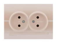 РОЗЕТКА Б/З КЕРАМИКА DERIY ЖЕМЧУЖНОБЕЛАЯ ПЕРЛАМУТР