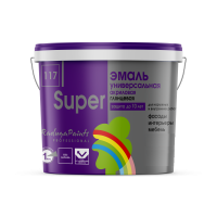 ЭМАЛЬ SUPER БАЗА С УНИВЕРСАЛЬНАЯ РАДУГА-117 ГЛЯНЦЕВАЯ АКРИЛОВАЯ 2,7Л ЭМАЛЬ SUPER БАЗА С УНИВЕРСАЛЬНАЯ РАДУГА-117 ГЛЯНЦЕВАЯ АКРИЛОВАЯ 2,7Л
