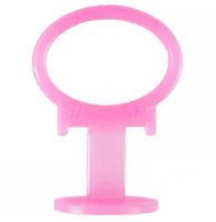 Зажим 3D+ СВП Slim 0.8мм розовый 500 шт