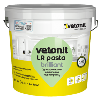 Vetonit LR Pasta Brilliant 18 кг Финишная полимерная шпаклёвка Vetonit LR Pasta Brilliant 18 кг Финишная полимерная шпаклёвка