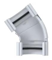 УГОЛ ЖЕЛОБА 120-145 ПВХ  БЕЛЫЙ 1УП-8ШТ УГОЛ ЖЕЛОБА 120-145 ПВХ  БЕЛЫЙ 1УП-8ШТ