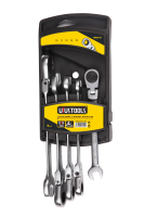 Набор ключей комбинированных с гибкой трещоткой UYUSTOOLS YOR501ZF, 5 шт.