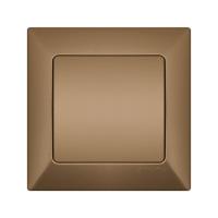 ВЫКЛЮЧАТЕЛЬ 1-КЛАВИШНЫЙ КОРИЧНЕВЫЙ АНУРА