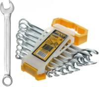 НАБОР РОЖКОВЫХ ГАЕЧНЫХ КЛЮЧЕЙ 6-19ММ, 8ШТ INGCO