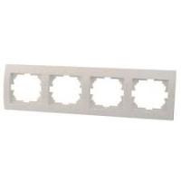 РАМКА DERIY 4-АЯ ГОРИЗОНТАЛЬНАЯ БЕЛЫЙ