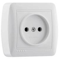 РОЗЕТКА Б/З DEMET БЕЛЫЙ