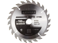 ДИСК STAYER OPTILINE 160*20ММ 24Т ПО ДЕРЕВУ