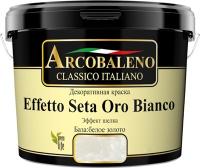 КРАСКА РАДУГА ДЕКОРАТИВНАЯ ARCOBALENO EFFETTO SETA ORO BIANCO БАЗА БЕЛОЕ ЗОЛОТО 5КГ КРАСКА РАДУГА ДЕКОРАТИВНАЯ ARCOBALENO EFFETTO SETA ORO BIANCO БАЗА БЕЛОЕ ЗОЛОТО 5КГ