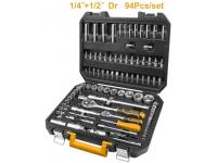 НАБОР ГОЛОВОК 1/2 И 1/4 INGСO С ТРЕЩЕТКОЙ 94ШТ INDSTRIAL НАБОР ГОЛОВОК 1/2 И 1/4 INGСO С ТРЕЩЕТКОЙ 94ШТ INDSTRIAL