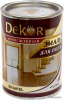 ИЗНОСОСТОЙКАЯ ЭМАЛЬ ДЛЯ ПОЛА DÉCOR КАШТАН 0,8 КГ ИЗНОСОСТОЙКАЯ ЭМАЛЬ ДЛЯ ПОЛА DÉCOR КАШТАН 0,8 КГ