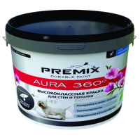 PREMIX AURA 360 9Л КРАСКА ВЫСОКОКЛАССНАЯ ОТДЕЛКА СУХИХ И ВЛАЖНЫХ ОСОБОУСТОЙЧИВАЯ К МЫТЬЮ И ИСТИРАНИЮ PREMIX AURA 360 9Л КРАСКА ВЫСОКОКЛАССНАЯ ОТДЕЛКА СУХИХ И ВЛАЖНЫХ ОСОБОУСТОЙЧИВАЯ К МЫТЬЮ И ИСТИРАНИЮ