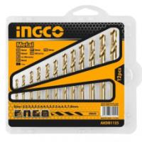 НАБОР СВЕРЛ ПО МЕТАЛЛУ HSS 12 ШТ INGCO