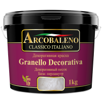 КРАСКА РАДУГА ДЕКОРАТИВНАЯ ARCOBALENO GRANELLO DECORATIVA БАЗА ПЕРЛАМУТР 5КГ КРАСКА РАДУГА ДЕКОРАТИВНАЯ ARCOBALENO GRANELLO DECORATIVA БАЗА ПЕРЛАМУТР 5КГ