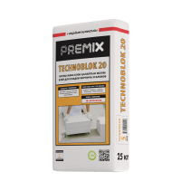 Premix Technoblock КЛАДОЧНЫЙ КЛЕЙ ДЛЯ ГАЗОБЛОКОВ И БЛОКОВ ИЗ ЯЧЕИСТОГО БЕТОНА (25кг)