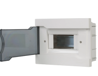 БОКС С ПРОЗРАЧНОЙ КРЫШКОЙ ЩРВ-П-4 ДЛЯ ВН.УСТ. 4МОДУЛЬНЫХ УСТРОЙСТВ