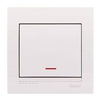 ВЫКЛЮЧАТЕЛЬ DERIY С ПОДСВЕТКОЙ БЕЛЫЙ