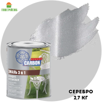 ГРУНТ-ЭМАЛЬ ПО РЖАВЧ 3/1 CARBON СЕРЕБРО 2,2КГ ГРУНТ-ЭМАЛЬ ПО РЖАВЧ 3/1 CARBON СЕРЕБРО 2,2КГ