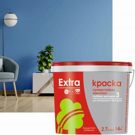 КРАСКА РАДУГА-114 ЭКСТРА АКРИЛОВАЯ СУПЕРСТОЙКАЯ ДЛЯ ФАСАДОВ И ИНТЕРЬЕРОВ БАЗА С 2,7Л ПРОЗРАЧНАЯ