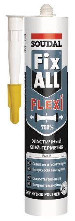 КЛЕЙ-ГЕРМЕТИК FIX-ALL HT 12*290 БЕЛЫЙ УНИВ. SOUDAL