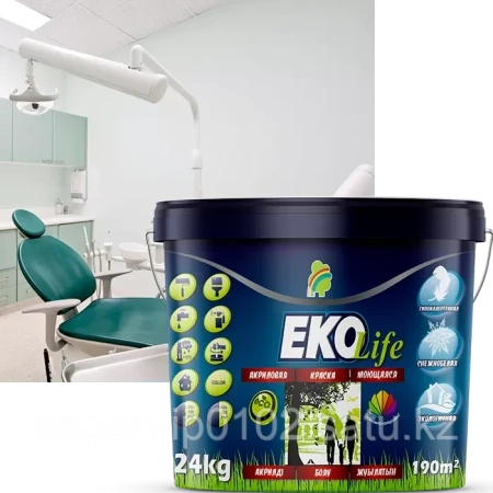 КРАСКА РАДУГА EKO LIFE МОЮЩАЯСЯ ГИПОАЛЛЕРГЕННАЯ АКРИЛОВАЯ 3,5КГ