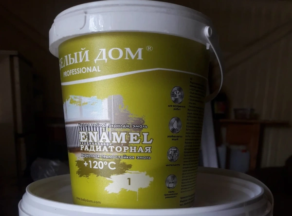 БЕЛЫЙ ДОМ PROFESIONAL ENAMEL РАДИАТОРНАЯ КРАСКА 0,8КГ БЕЛЫЙ ДОМ PROFESIONAL ENAMEL РАДИАТОРНАЯ КРАСКА 0,8КГ