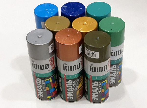 КРАСКА АЭРОЗОЛЬНАЯ KUDO ЧЕРНАЯ ГЛЯНЦЕВАЯ КРАСКА АЭРОЗОЛЬНАЯ KUDO ЧЕРНАЯ ГЛЯНЦЕВАЯ