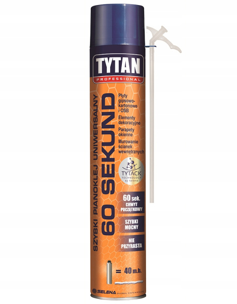 ПЕНА TYTAN 60 СЕК ТРУБОЧКА ПЕНА TYTAN 60 СЕК ТРУБОЧКА