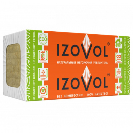 БАЗАЛЬТОВЫЙ УТЕПЛИТЕЛЬ ИЗОВУЛ СТАНДАРТ IZOWOOL 35/50. 4м2