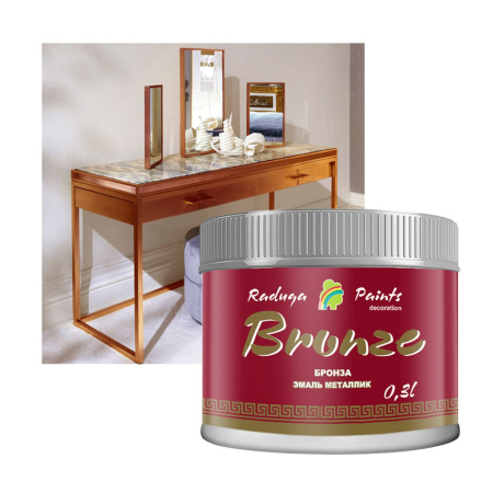 ЭМАЛЬ BRONZE ДЕКОРАТИВНАЯ РАДУГА-117 ПЕРЛАМУТРОВАЯ ЛЕССИРУЮЩАЯ 0,3Л