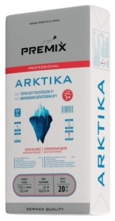 Шпатлевка Premix Arktika финишная гипсовая 20 кг