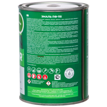 ЭМАЛЬ ПФ -115 INTERCOLOR КРАСНЫЙ 0,8 КГ